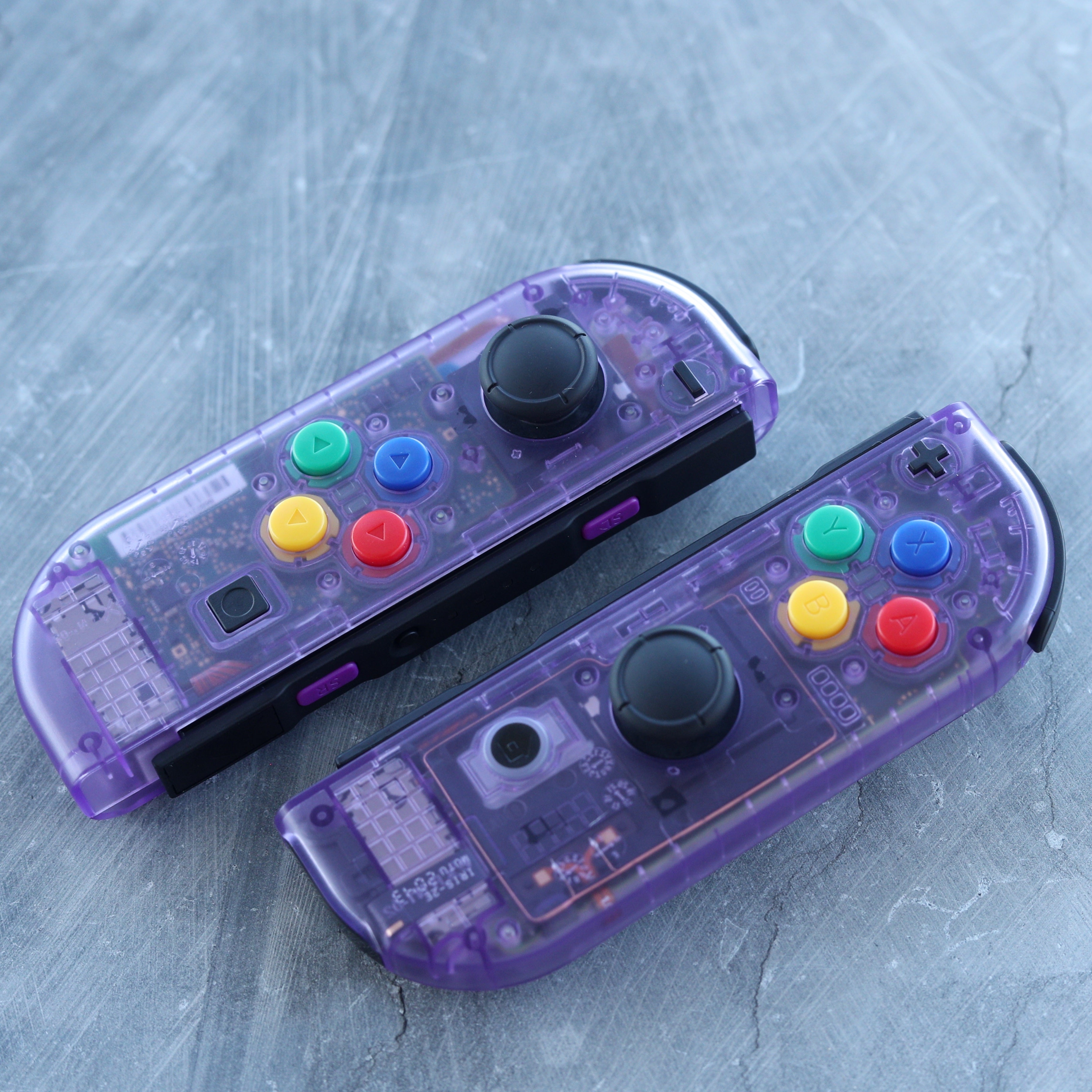 Custom Atomic Purple Nintendo Switch Joy-con Controllers 