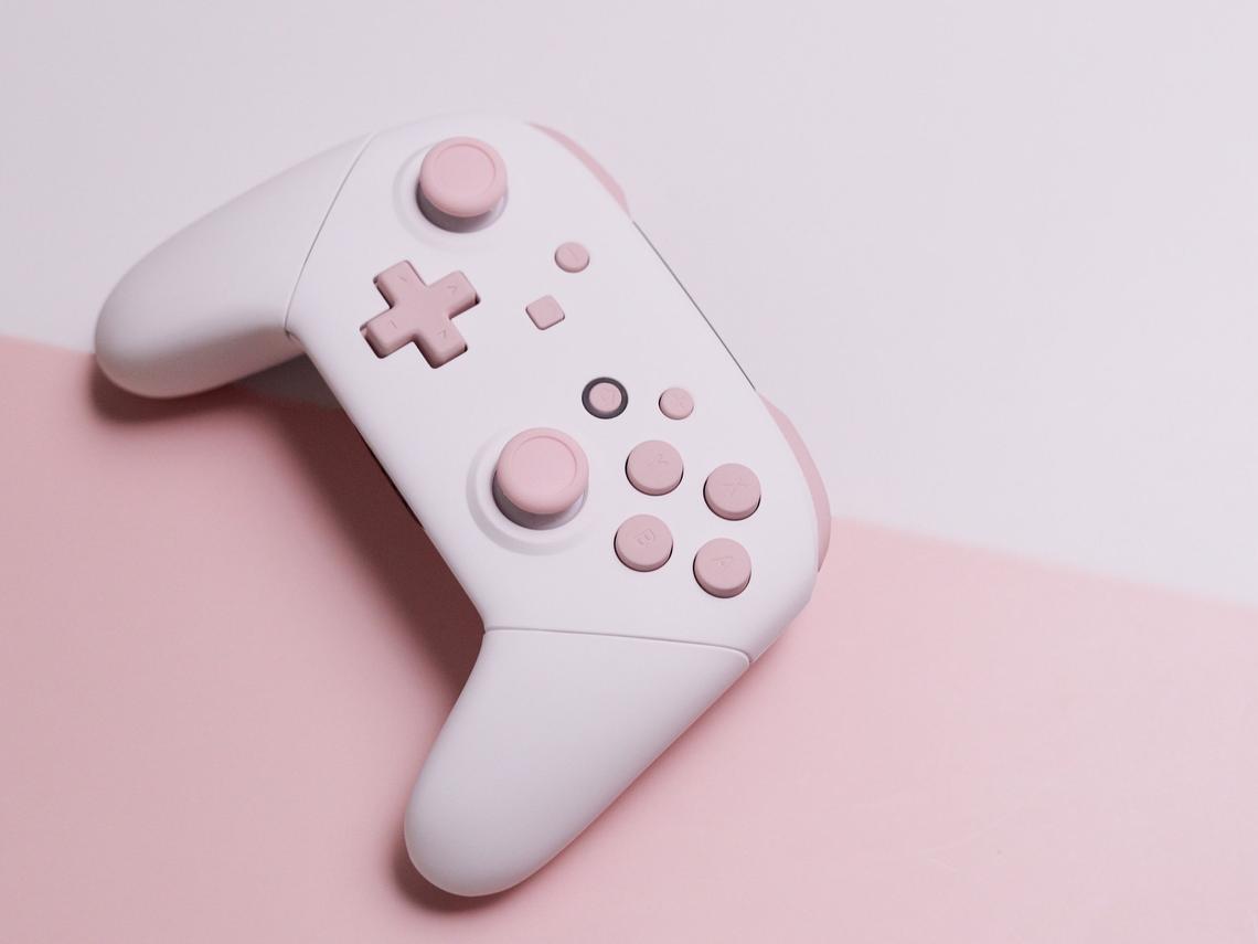 Custom Pastel Pink Nintendo Switch Pro Controller 
