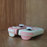 Custom 2-Tone Peaches & Cream Themed Nintendo Switch Joy-Con Controllers