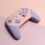 Custom Cotton Candy Pastel Purple and Pink Nintendo Switch Pro Controller