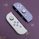 Custom 2-Tone Lavender Dream Pastel Purple Frost White Themed Nintendo Switch Joy-Con Controllers