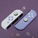 Custom 2-Tone Lavender Dream Pastel Purple Frost White Themed Nintendo Switch Joy-Con Controllers
