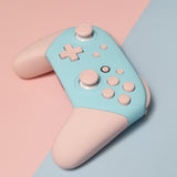 Custom Bubblegum Baby Pink and Blue Nintendo Switch Pro Controller