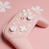 Custom SAKURA themed Pink and White Nintendo Switch Pro Controller