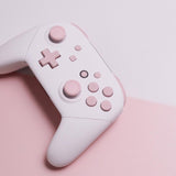 Custom Soft-Touch White and Pink Baby Nintendo Switch Pro Controller